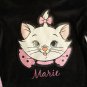 DISNEY ARISTOCRATS MARIE Girl's 4/4T Black Velour Hooded Cat Tunic Shirt, NEW