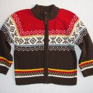 CARTER'S Boy's Size 24 Months Heavyweight Knit Cardigan Zip Up Sweater