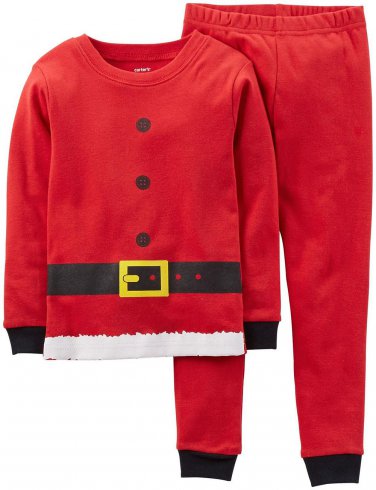 CARTER'S 4T CHRISTMAS Holiday SANTA Clause Suit Pajama Pants Set, NEW