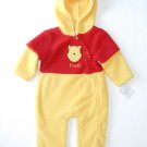 DISNEY Boy's, Girl's 18 Months Fleece Winnie The Pooh Hooded Snowsuit