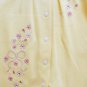 CARTER'S Girl's 3 Months Yellow Floral Footed Romper, One-Piece, NEW