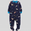 CARTER'S Boy's Size 5T Microfleece SPACE STARS Pajama Sleeper