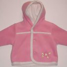 BABY UR IT Girl's 3-6 Months Pink Faux Sherpa Fleece Hooded Jacket, Coat