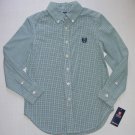 Chaps by Ralph Lauren Boys Size 8 Plaid Blue Button Down Dress Shirt S (8)