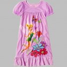 DISNEY TINKERBELL Girl's Size 10 Purple TINK Butterfly Nightgown