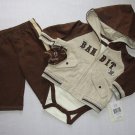 VITAMINS BABY Boy's 3 Months COWBOY BANDIT 4-Piece Set, Jacket, Pants, Shirt NEW