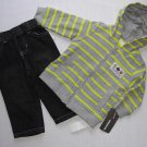 KIDS HEADQUARTERS Boy's 6-9 M Pants, Shirt and Thermal Jacket Set, MONSTERS