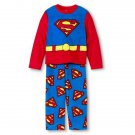 SUPERMAN Boy's Size 8 Fleece Pajama Pants Set, NEW