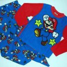 SUPER MARIO Boy's Size 6 Fleece Pajama Pants Set, NEW