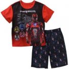 POWER RANGERS Dino Boy's Size 6/7, 8 OR 10/12 Pajama Shorts Set
