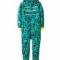 Dinosaur Lizard Boy's Size 6-7 OR 8-10 Fleece Pajama Hooded Sleeper