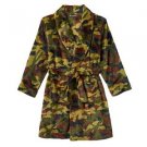 Boy's Size 8-10 Fleece Camouflage Robe, Bathrobe