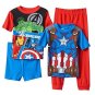 MARVEL Boy's Size 6 Avenger Captain America Costume 4-Piece Pajama Set