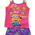 DESPICABLE ME Girl's Size 6/6X Pajama Tank Top Shorts Set