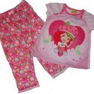 STRAWBERRY SHORTCAKE Girl's Size 3T OR 4T Heart Pajama Set