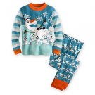 DISNEY FROZEN OLAF Size 3, 4, 5 OR 6 Snowman Winter Cotton Pajama Pants Set