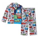 Thomas and Friends Boy's 3T Flannel Coat Pajama Pants Set