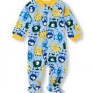Toddler Boy's Size 3T OR 4T Fleece Footed MONSTER Blanket Pajama Sleeper