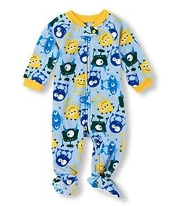 Toddler Boy's Size 3T OR 4T Fleece Footed MONSTER Blanket Pajama Sleeper