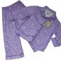 TINKERBELL Tink Girl's Size 4 Light Purple Flannel Coat Pajama Set