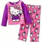 HELLO KITTY Girl's Size 4T Fleece Pink Puppet Pajama Pants Set