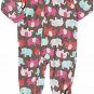 CARTER'S Girl's Size 5T ELEPHANT Fleece Footed Pajama Sleeper,