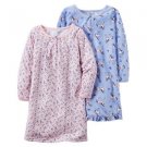 CARTER'S Girl's Horse, Pony and Floral Size 8-10 Nightgown Set