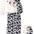 DOLLIE & ME Girl's Size 4, 6, 8 OR 10 Horse Pony Pajama Set, With 18" Doll Gown,