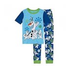 Disney FROZEN OLAF Snowman Size 3 Snowgies Cotton Pajama Set, PJ's