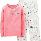 Carter's Girl's Size 5 Desserts Cotton Pajama Top Fleece PJ Pants Set