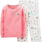 Carter's Girl's Size 5 Desserts Cotton Pajama Top Fleece PJ Pants Set