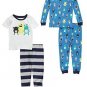 CARTER'S Boy's 3T 4-Piece Alien MONSTERS Cotton Pajama Set