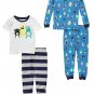 CARTER'S Boy's 3T 4-Piece Alien MONSTERS Cotton Pajama Set