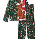 SCOOBY-DOO Christmas Holiday Boy's Size 10/12 Flannel Coat Pajama Set