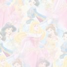 DISNEY PRINCESS Girl's Size 4 Royal Striped Pajama Coat and Slipper Set