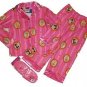 DISNEY PRINCESS Girl's Size 4 Royal Striped Pajama Coat and Slipper Set