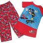 MICKEY MOUSE Toddler Boy's Size 4T 3-Piece SKATEBOARDING Pajama Pants Set