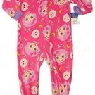 LALALOOPSY Girl's Size 4T Fleece Pajama Blanket Footed Sleeper