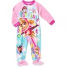 PAW PATROL SKYE Girl's 4T Fleece Footed Blanket Pajama Sleeper