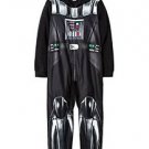 STAR WARS Boy's DARTH VADER Size 6, 8 OR 10 Hooded Footless Pajama Sleeper