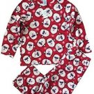 Girl's Size 5/6 Sunglass Santa Claus Fleece Christmas Pajama Set