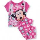 DISNEY MINNIE MOUSE Toddler Girl's Size 3T OR 4T Pajama Pants Set,