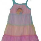 NICKELODEON Girl's Size 2/3 DORA Tulle Tiered Nightgown