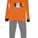 Girl's Size 3T HALLOWEEN Candy Trick Or Treat Ghost Boo Pajama Set