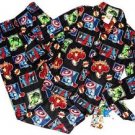 MARVEL AVENGERS HULK, SPIDER-MAN Boy's Size 8 Flannel Pajama Set