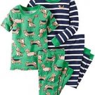CARTER'S Baby Boy's 24 Months 4-Piece Dog Print, Striped Pajama Set