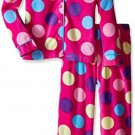 Komar Kids Girls' 4/5 OR 7/8 Micro Fleece 2 Piece Dot Pajama Set