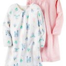 CARTER'S Girl's Cinderella Princess, Pink Star Print Size 8-10 Nightgown Set
