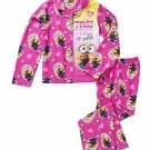 DESPICABLE ME Bob Minion TRES CUTE Girl's Size 4/5 Coat Flannel Pajama Set