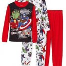 Marvel Avengers Boy's 6, 8 OR 10 4-piece Pajama Set, Thor, Hulk, Ironman PJ'S